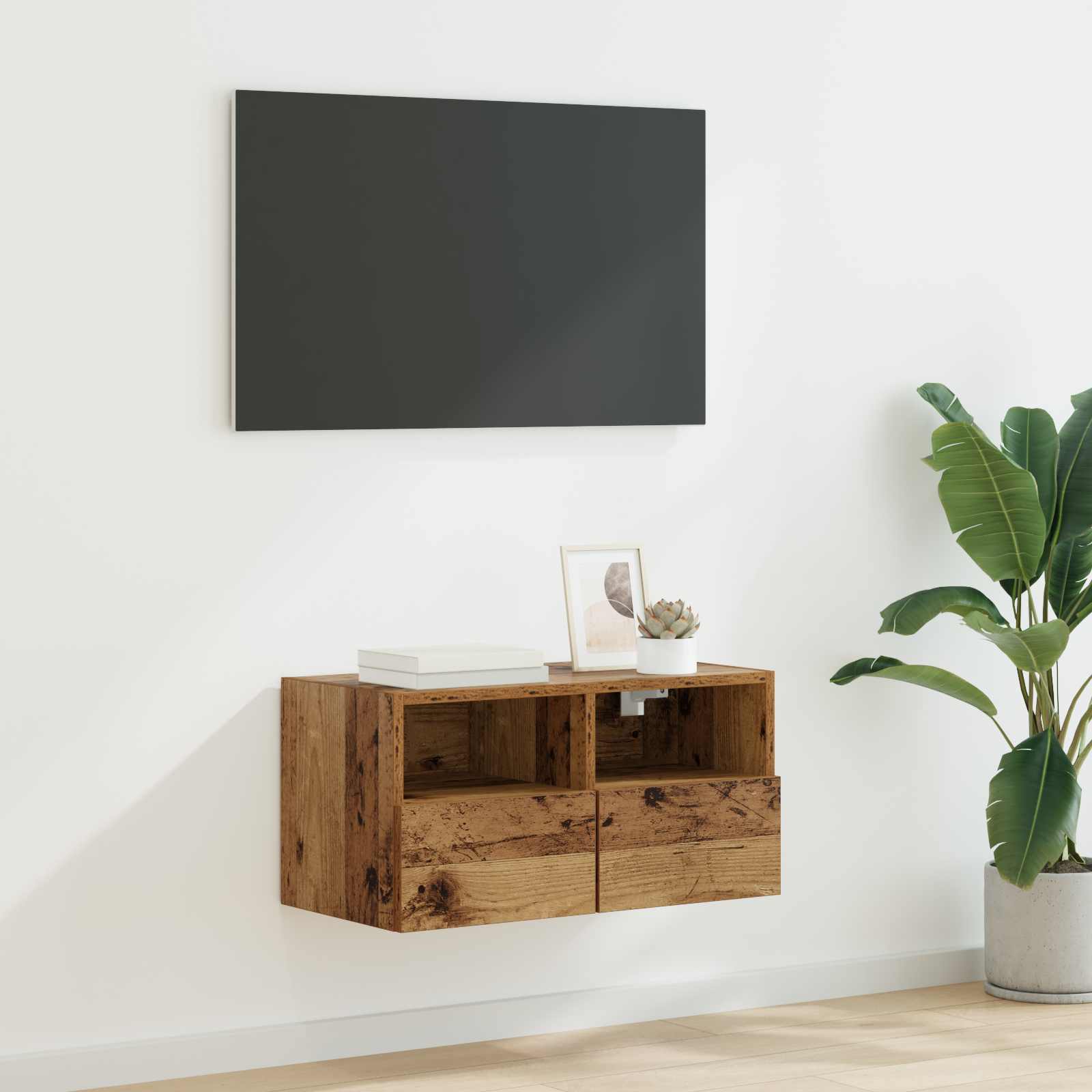 TV-Wandschrank 60 x 30 x 30 cm Altholz Holzwerkstoff