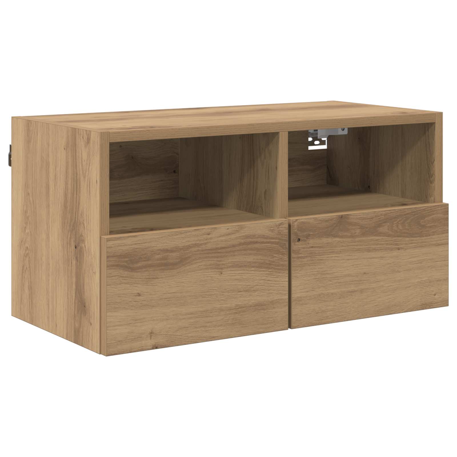 TV-Wandregale 2 stk. Artisan-Eiche Holzwerkstoff