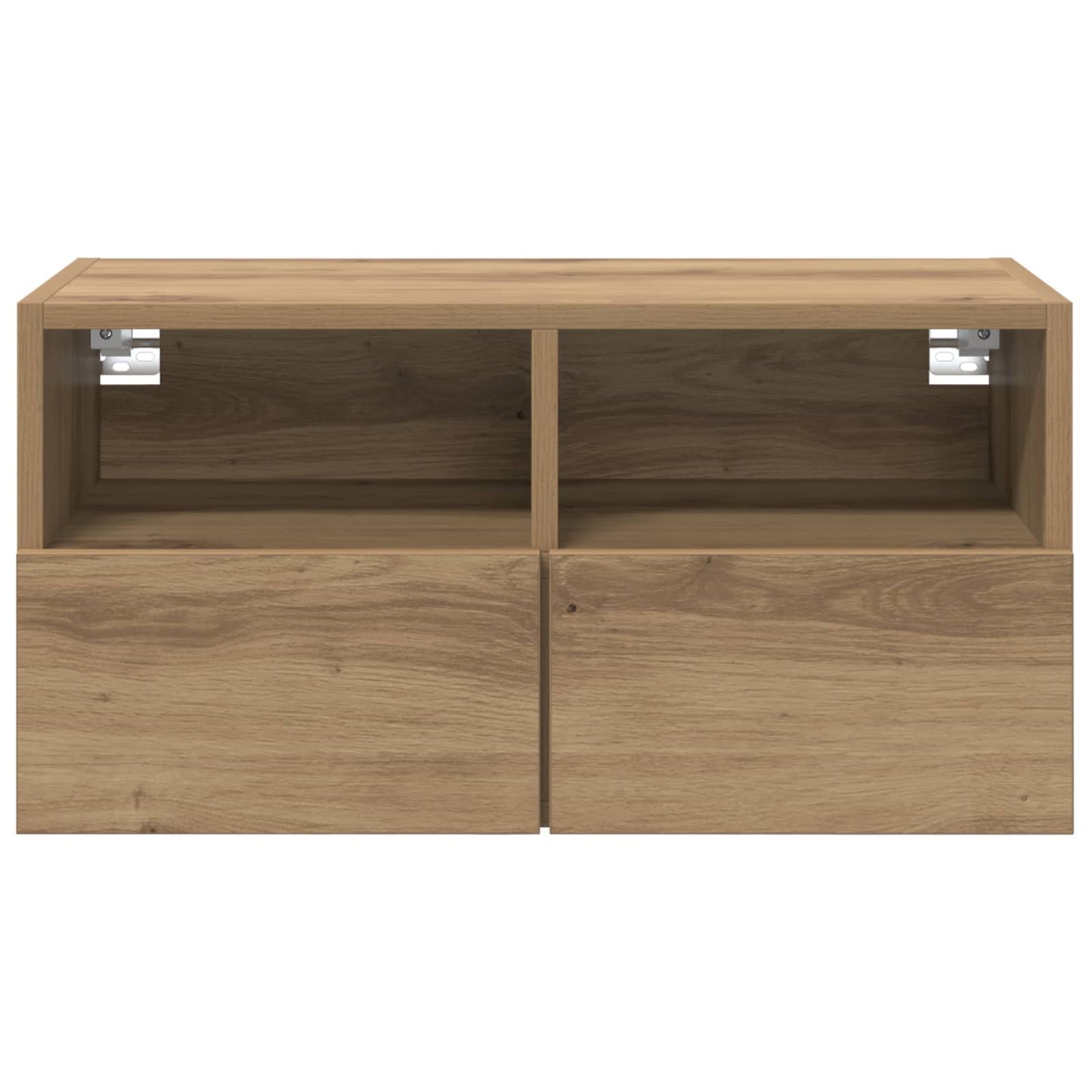 TV-Wandregale 2 stk. Artisan-Eiche Holzwerkstoff