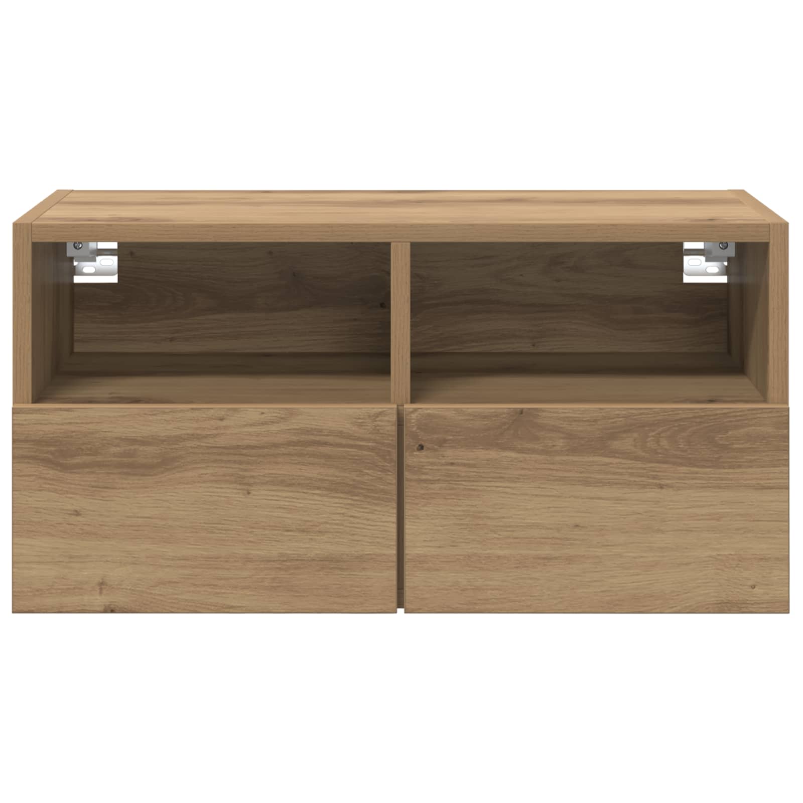 TV-Wandregale 2 stk. Artisan-Eiche Holzwerkstoff