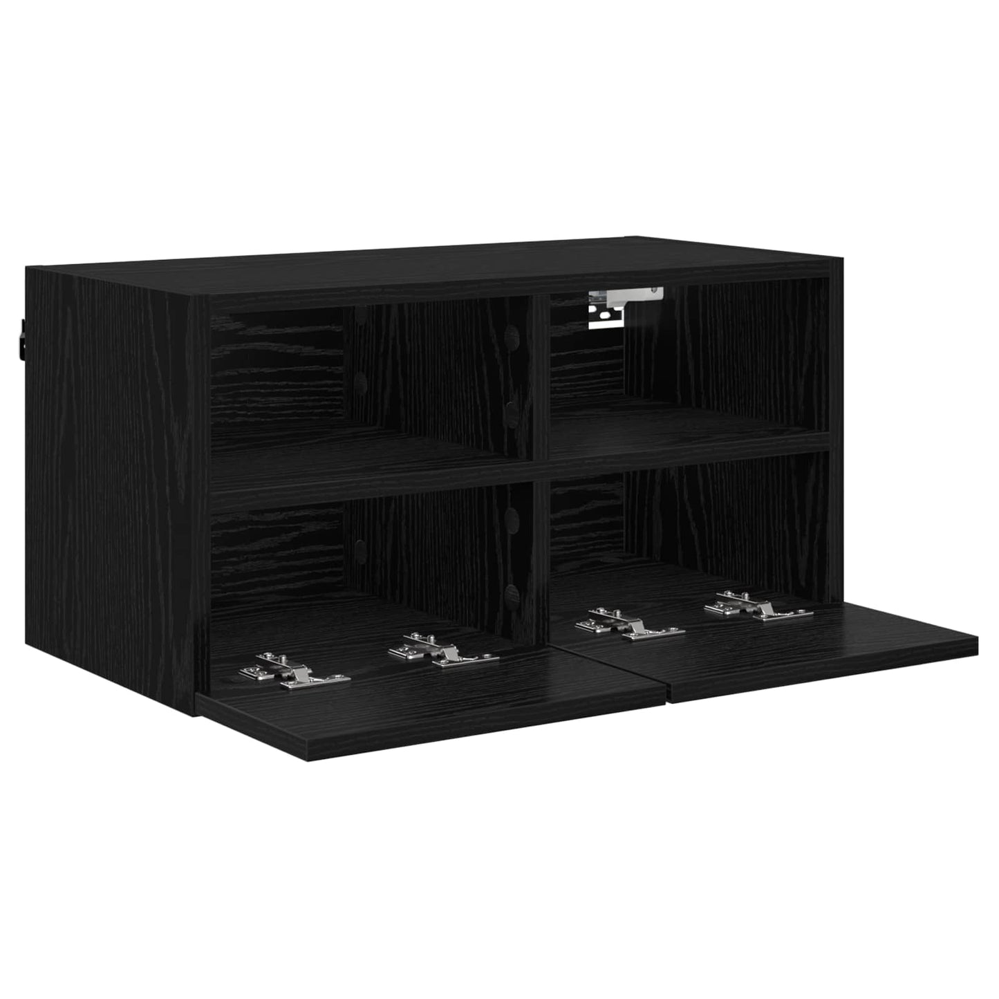 TV-Wandschrank 60 x 30 x 30 cm Schwarz Eichen-Optik