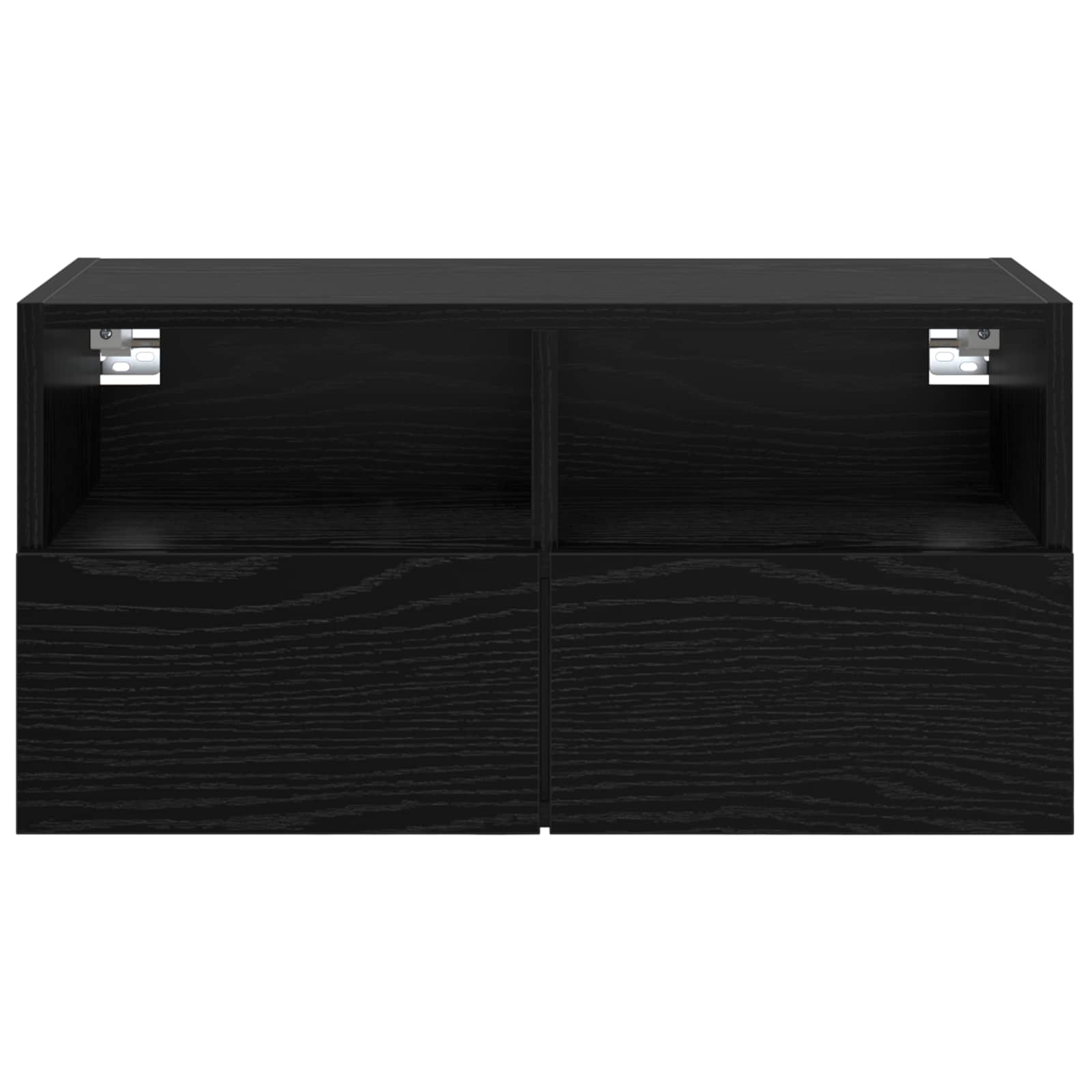 TV-Wandschrank 60 x 30 x 30 cm Schwarz Eichen-Optik
