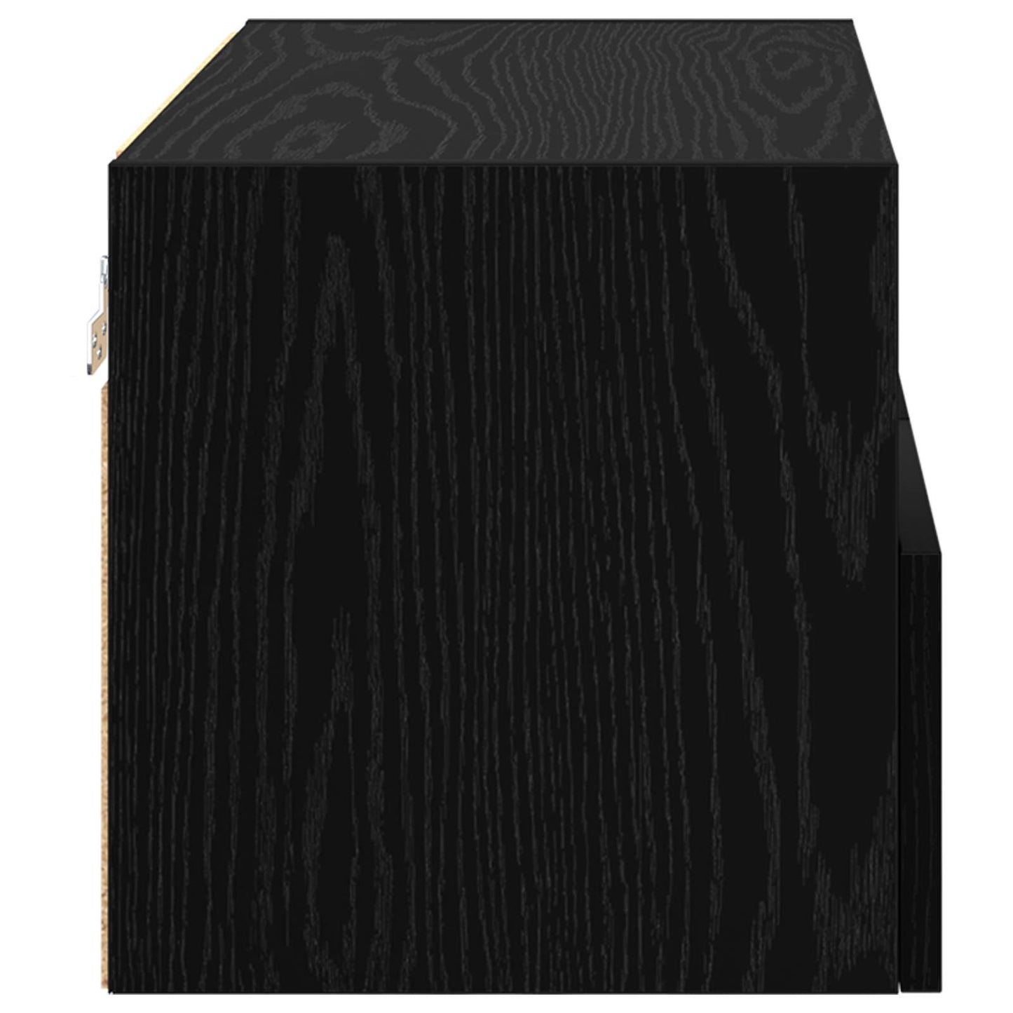 TV-Wandschrank 60 x 30 x 30 cm Schwarz Eichen-Optik