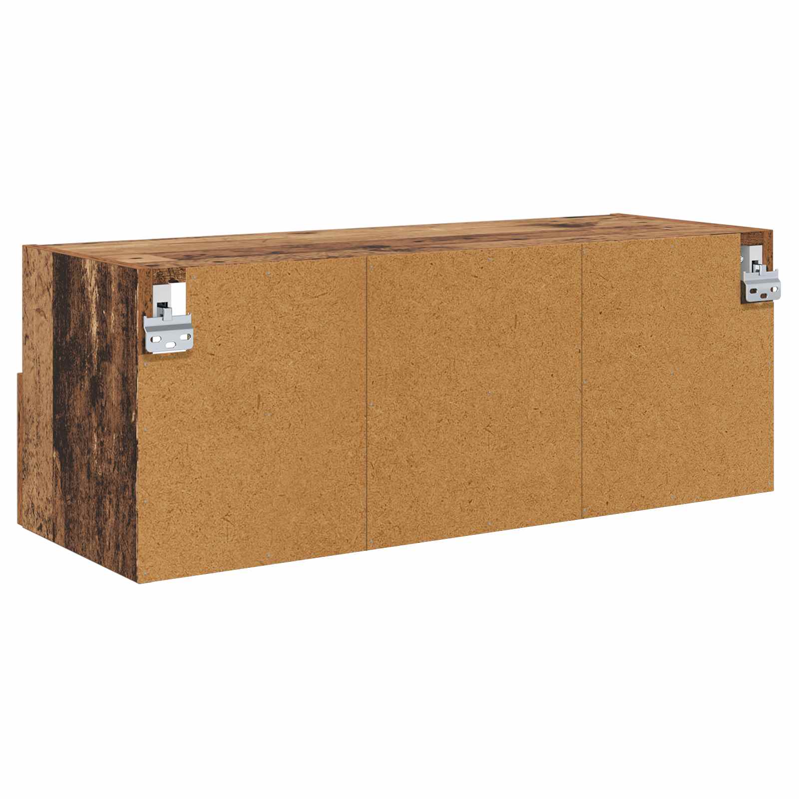 TV-Wandregale 2 stk. Altholz Holzwerkstoff