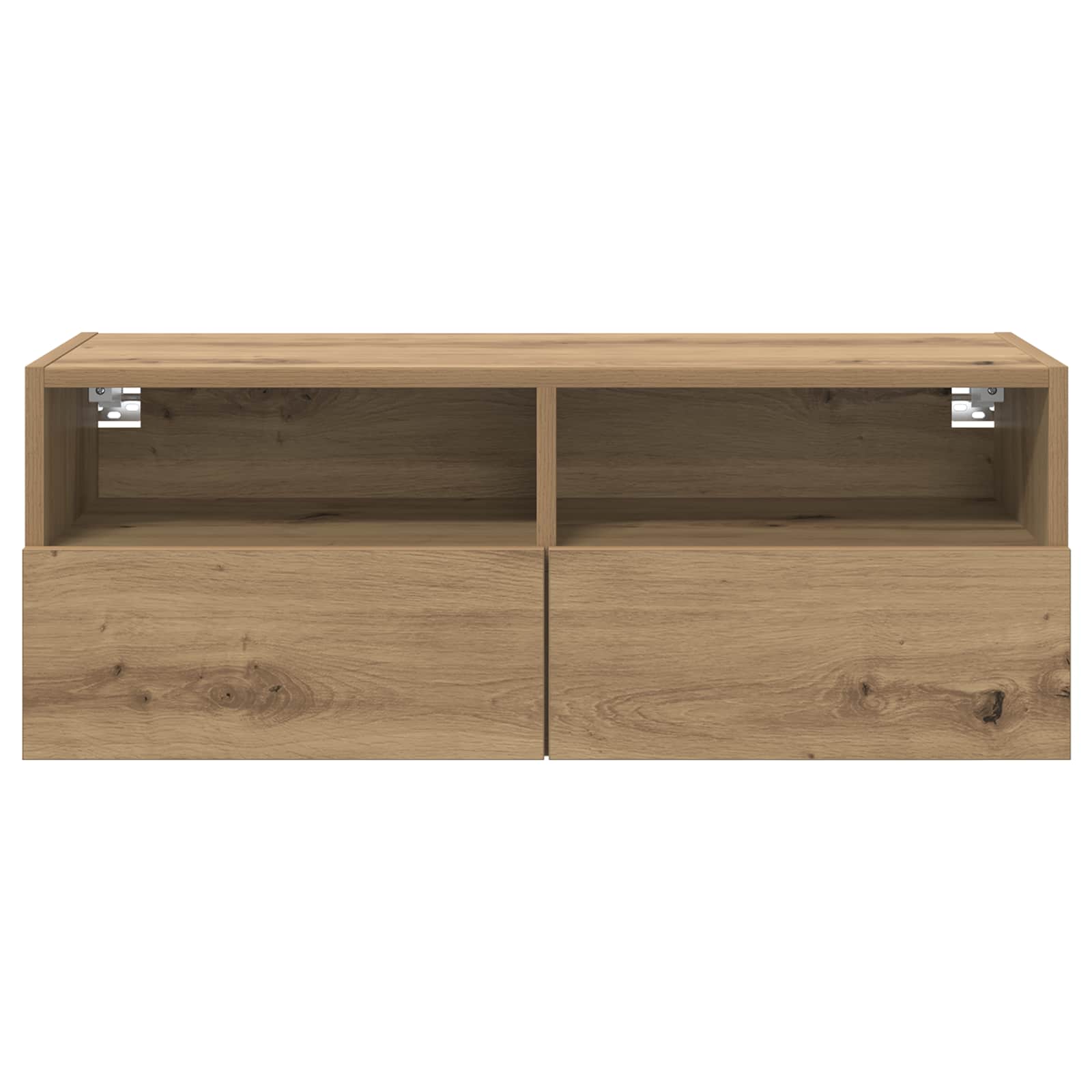 TV-Wandregale 2 stk. Artisan-Eiche Holzwerkstoff