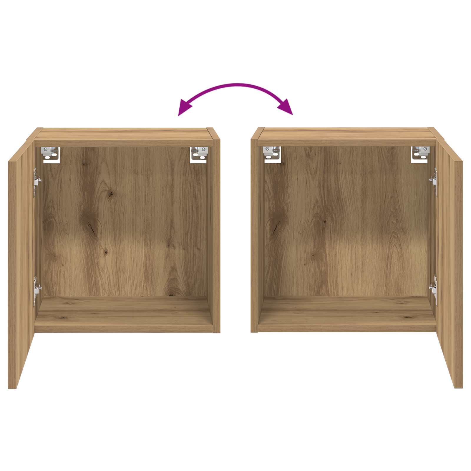 TV-Wandschrank 40,5x30x40cm Artisan-Eiche Holzwerkstoff