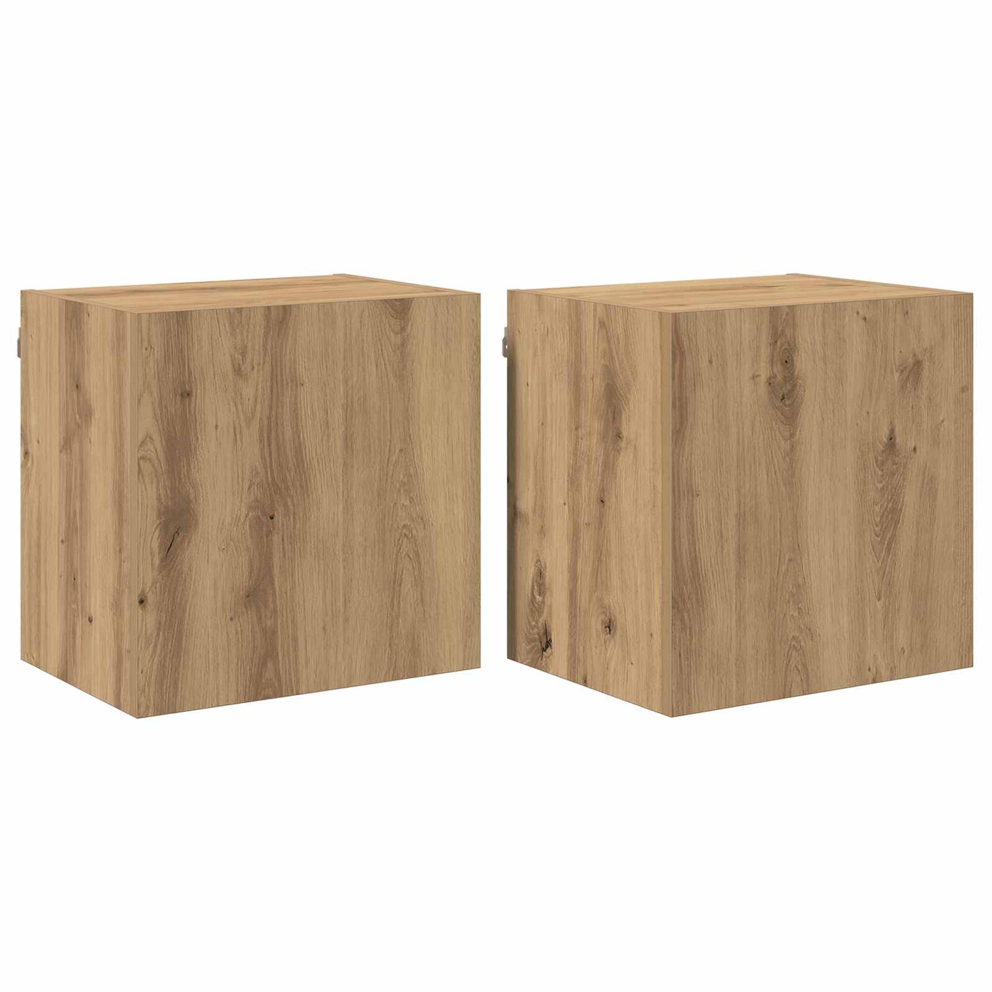 TV-Wandregale 2 stk. Artisan-Eiche Holzwerkstoff