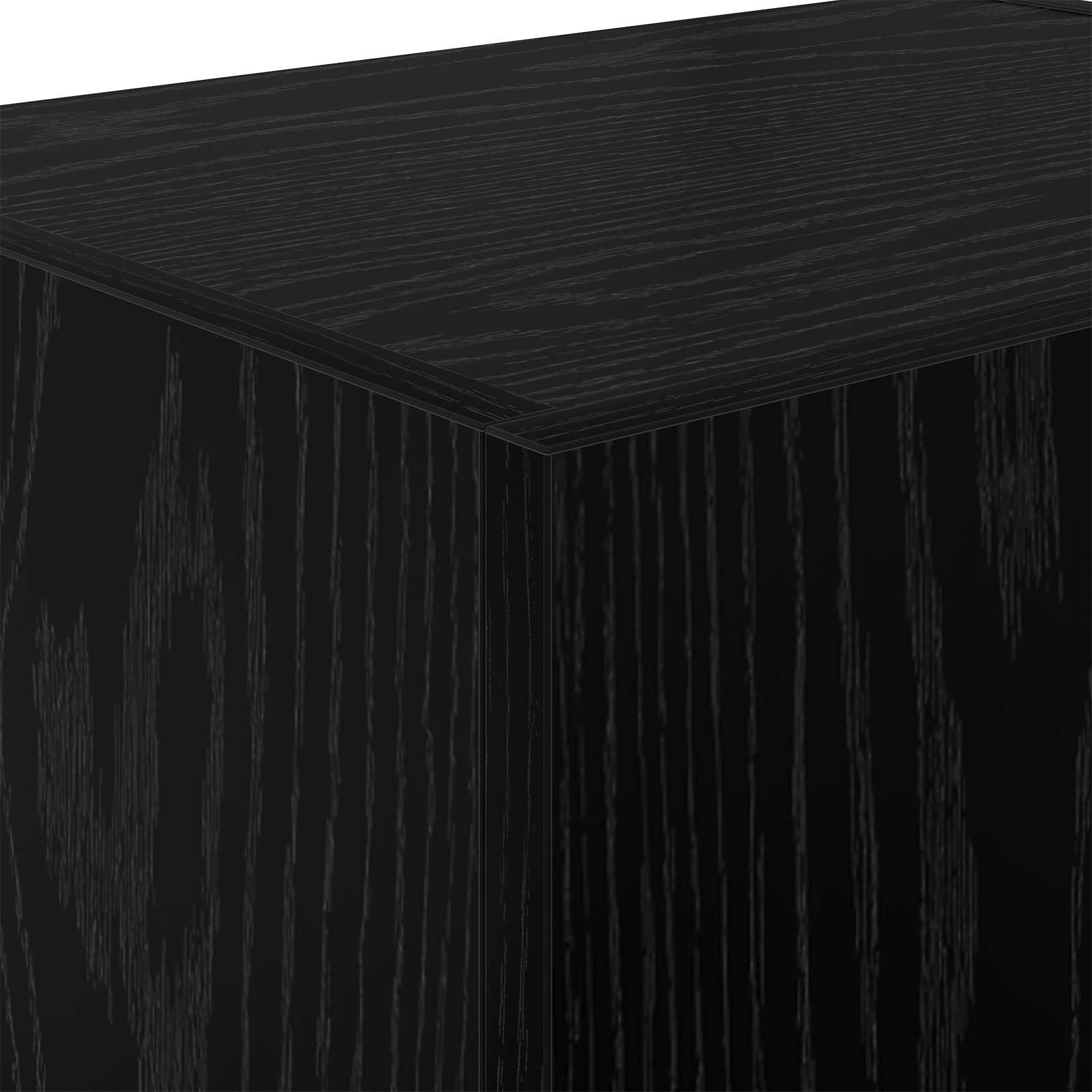 TV-Wandschrank 40,5x30x40cm Schwarz Eichen-Optik Holzwerkstoff