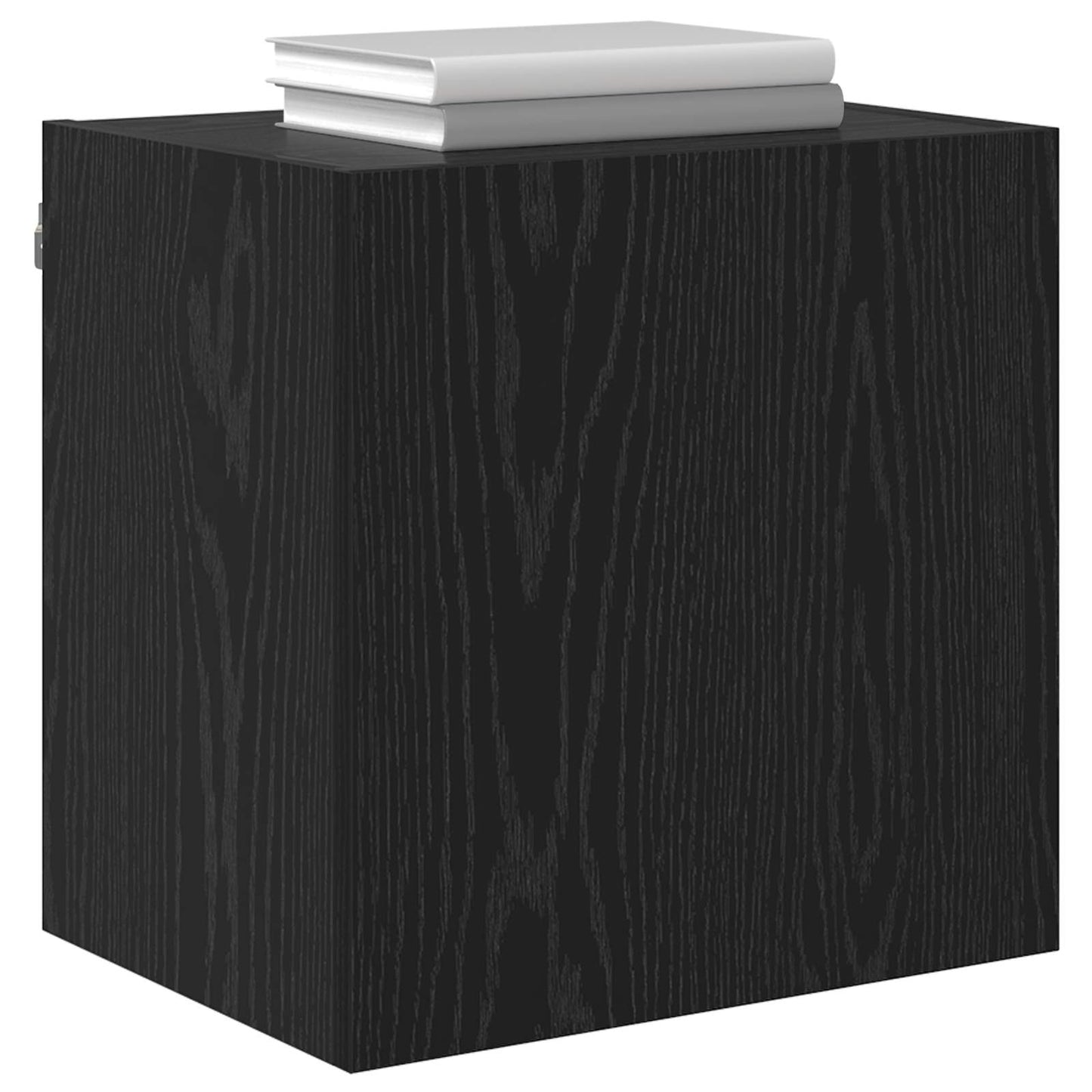 TV-Wandschrank 40,5x30x40cm Schwarz Eichen-Optik Holzwerkstoff