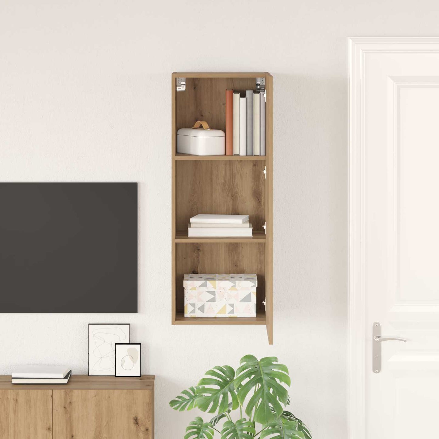 TV-Wandschrank 40,5 x 30 x 102 cm Artisan-Eiche Holzwerkstoff
