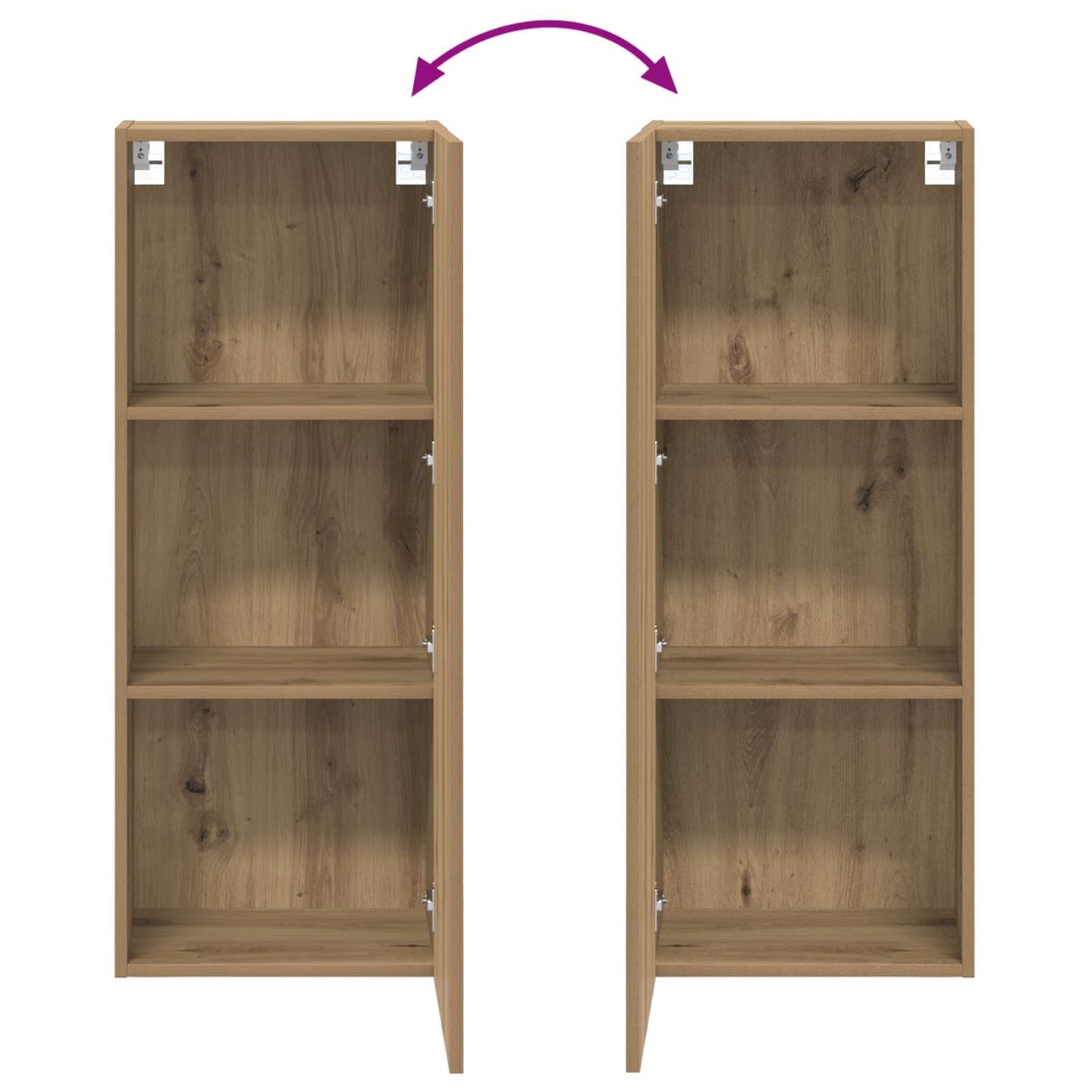 TV-Wandschrank 40,5 x 30 x 102 cm Artisan-Eiche Holzwerkstoff
