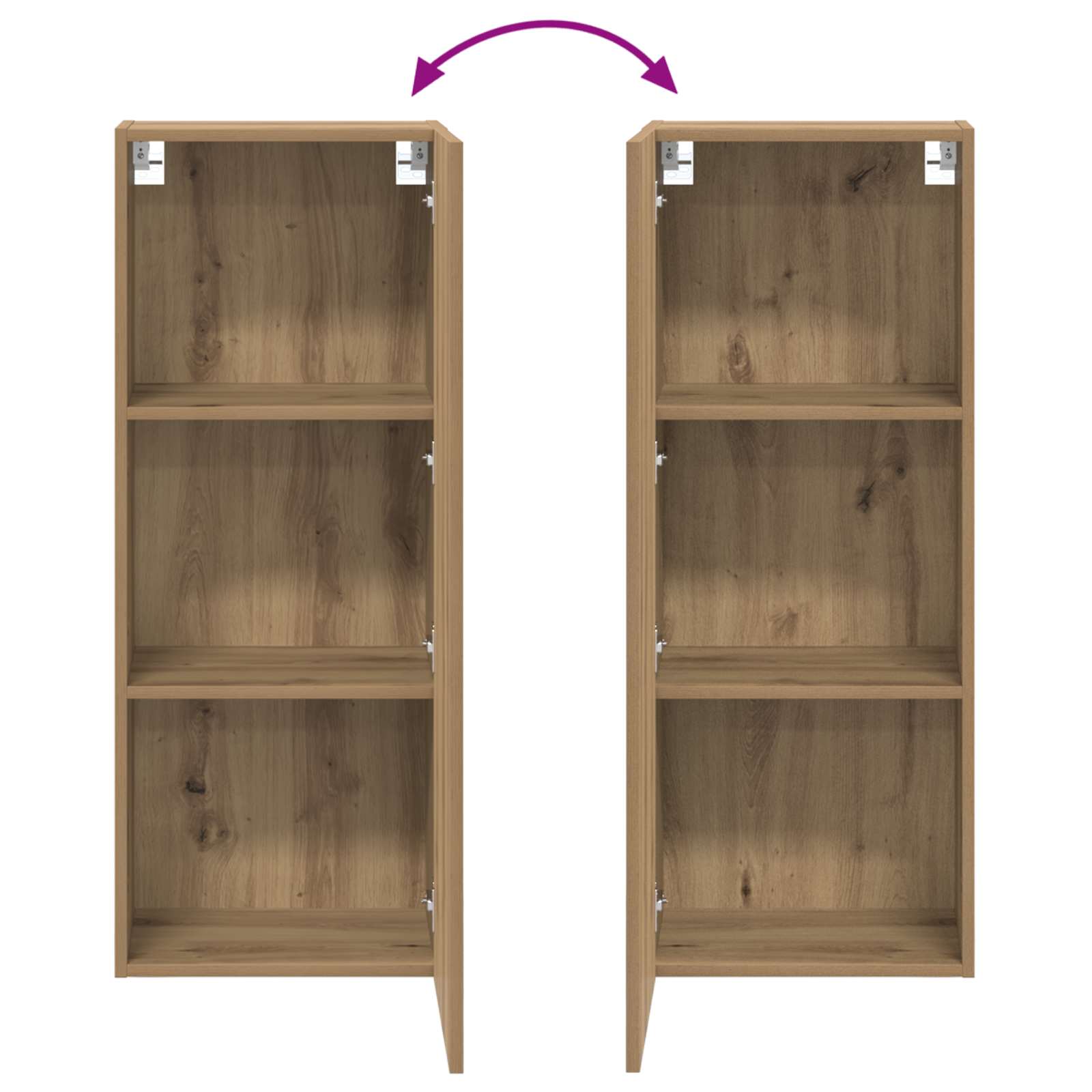 TV-Wandschrank 40,5 x 30 x 102 cm Artisan-Eiche Holzwerkstoff