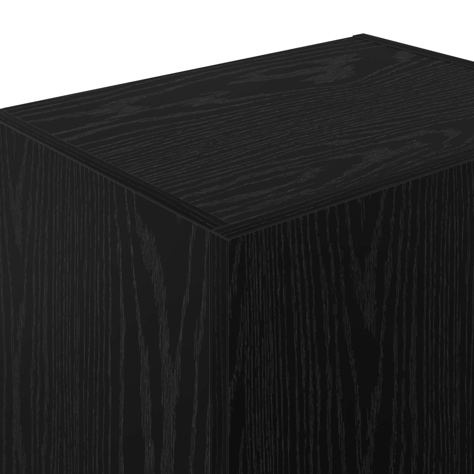 TV-Wandschrank 40,5 x 30 x 102 cm Schwarz Eichen-Optik