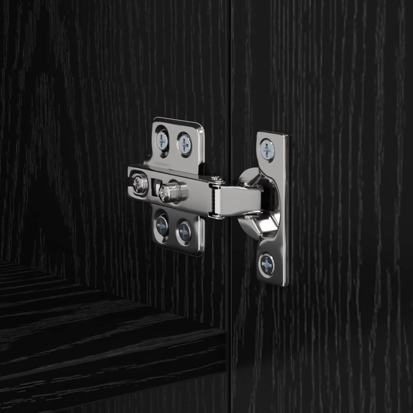TV-Wandschrank 40,5 x 30 x 102 cm Schwarz Eichen-Optik