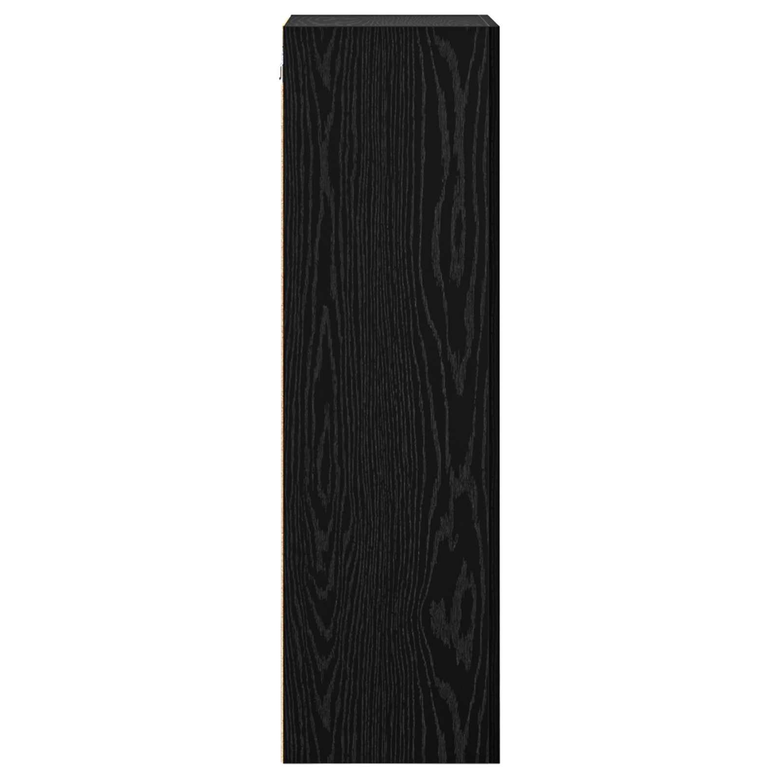TV-Wandschrank 40,5 x 30 x 102 cm Schwarz Eichen-Optik