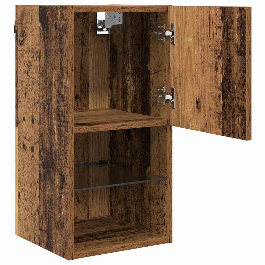 Wandmontierter TV-Schrank 30,5 x 30 x 60 cm Altholz