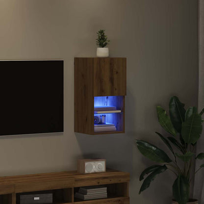 Wandmontierter TV-Schrank 30,5 x 30 x 60 cm Artisan-Eiche