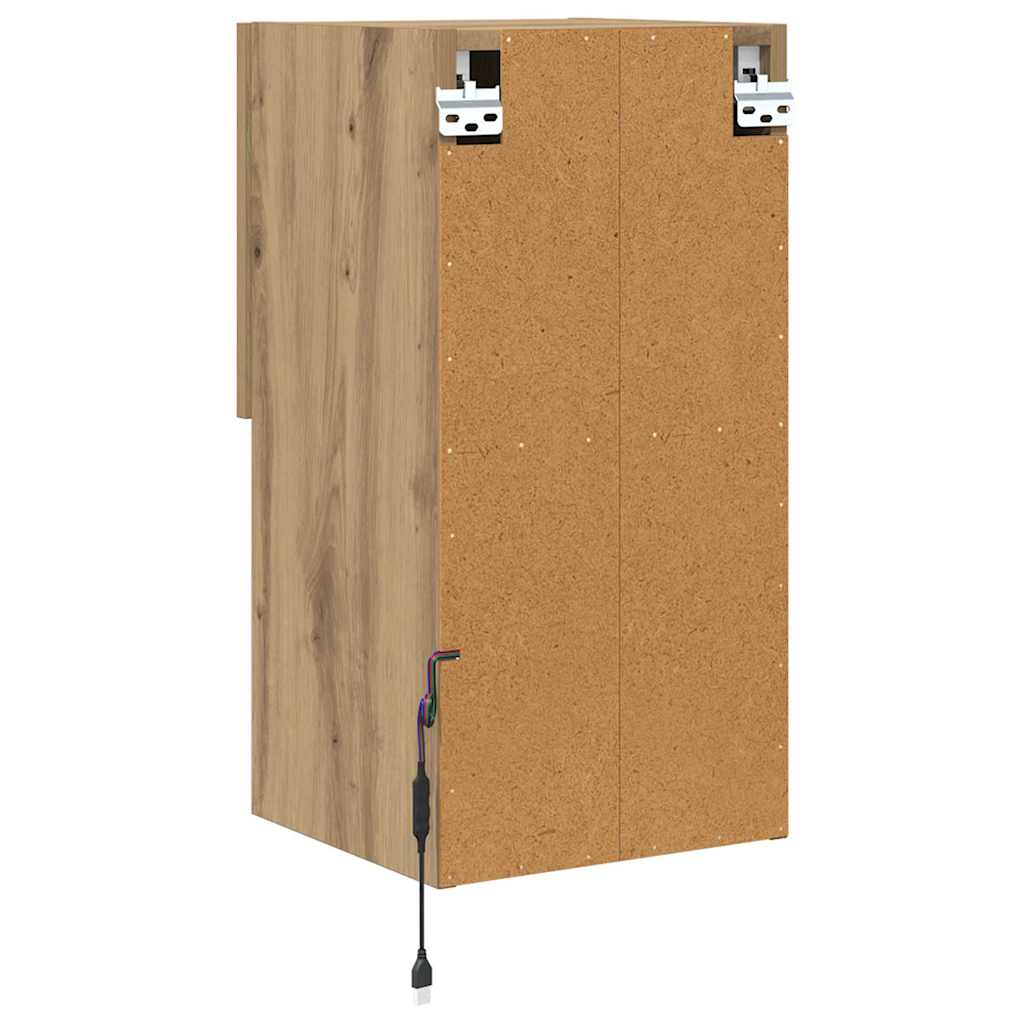 Wandmontierter TV-Schrank 30,5 x 30 x 60 cm Artisan-Eiche