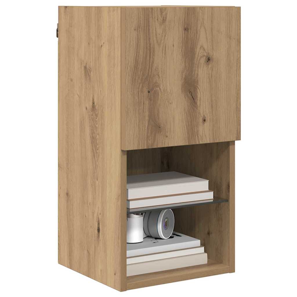 Wandmontierter TV-Schrank 30,5 x 30 x 60 cm Artisan-Eiche
