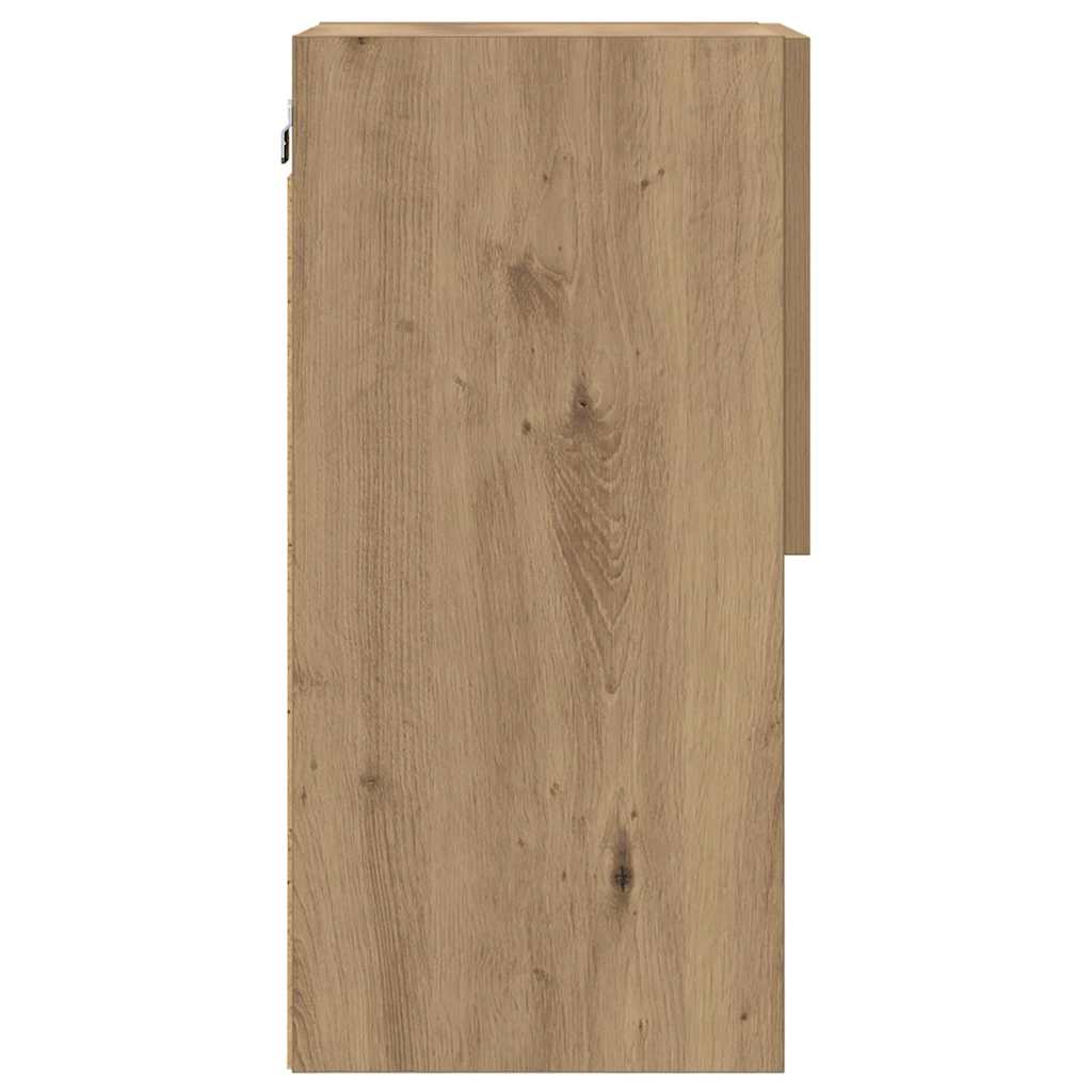 Wandmontierter TV-Schrank 30,5 x 30 x 60 cm Artisan-Eiche