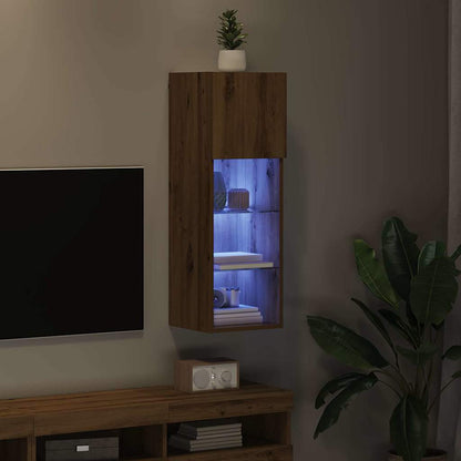 Wandmontierter TV-Schrank 30,5 x 30 x 90 cm Artisan-Eiche