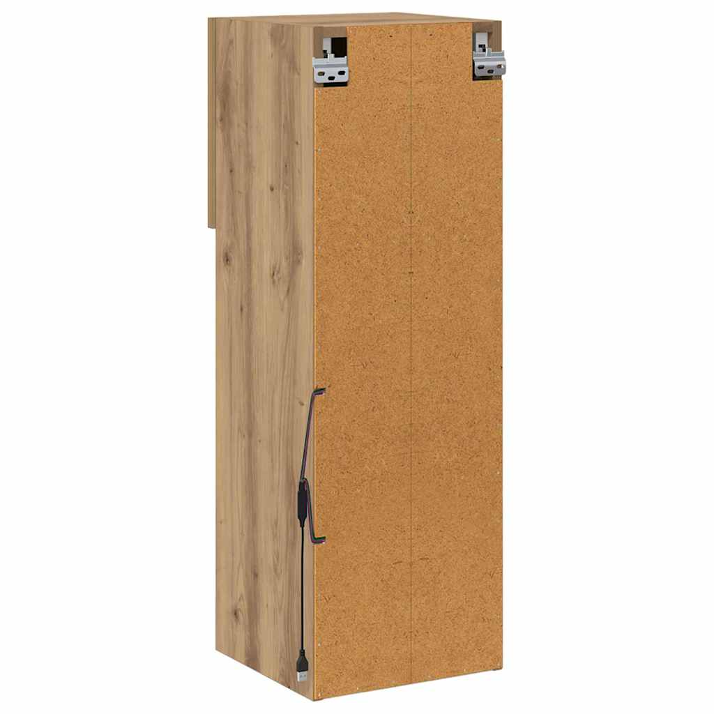 Wandmontierter TV-Schrank 30,5 x 30 x 90 cm Artisan-Eiche