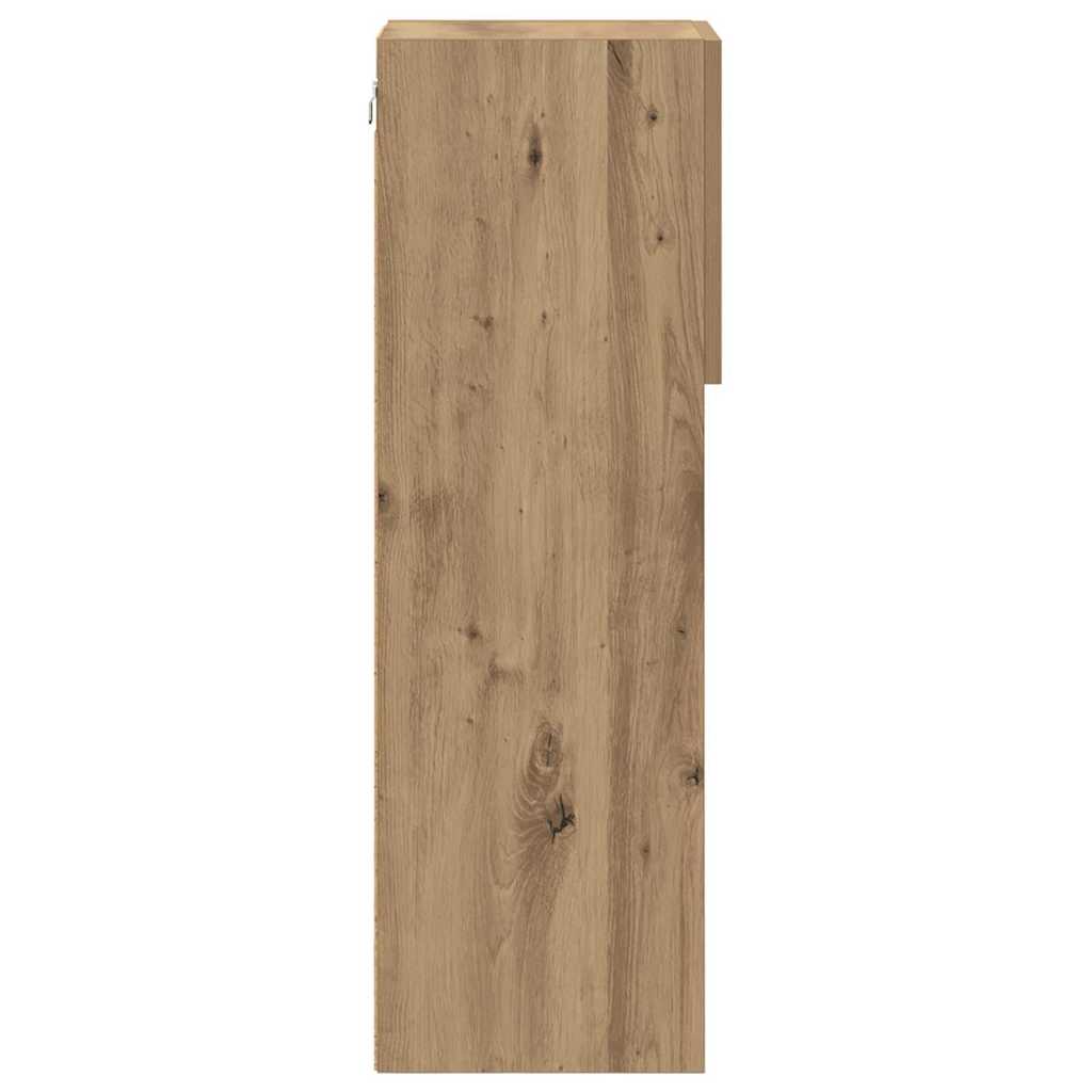 Wandmontierte TV-Schränke 2 stk. Artisan-Eiche Holzwerkstoff