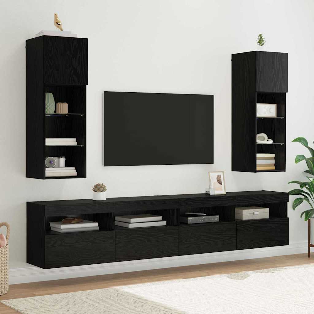 Wandmontierter TV-Schrank 30,5 x 30 x 90 cm Holzwerkstoff