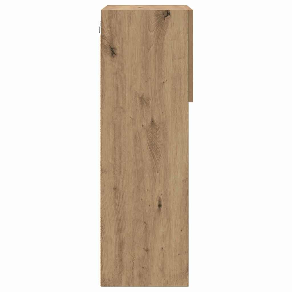 Wandmontierte TV-Schränke 2 stk. Artisan-Eiche Holzwerkstoff