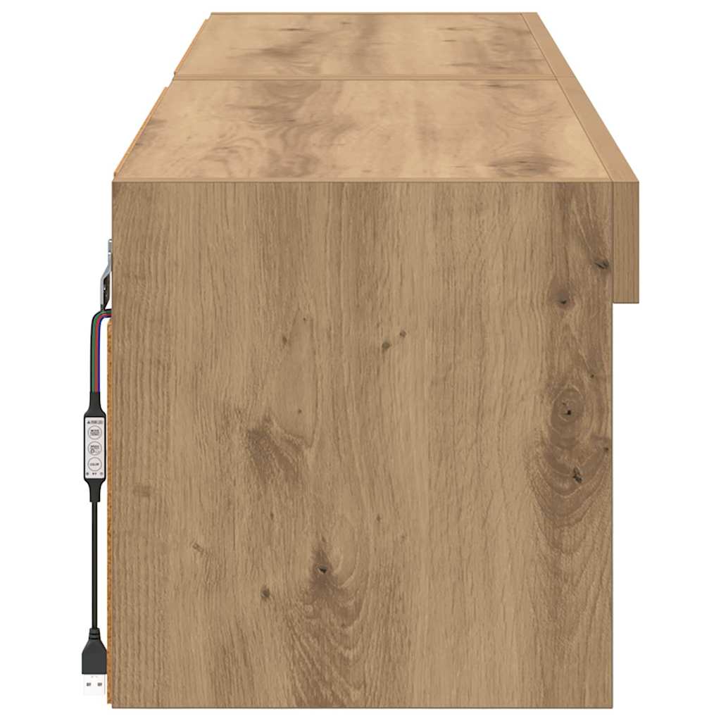 TV-Schrankset 2 stk. Artisan-Eiche Holzwerkstoff