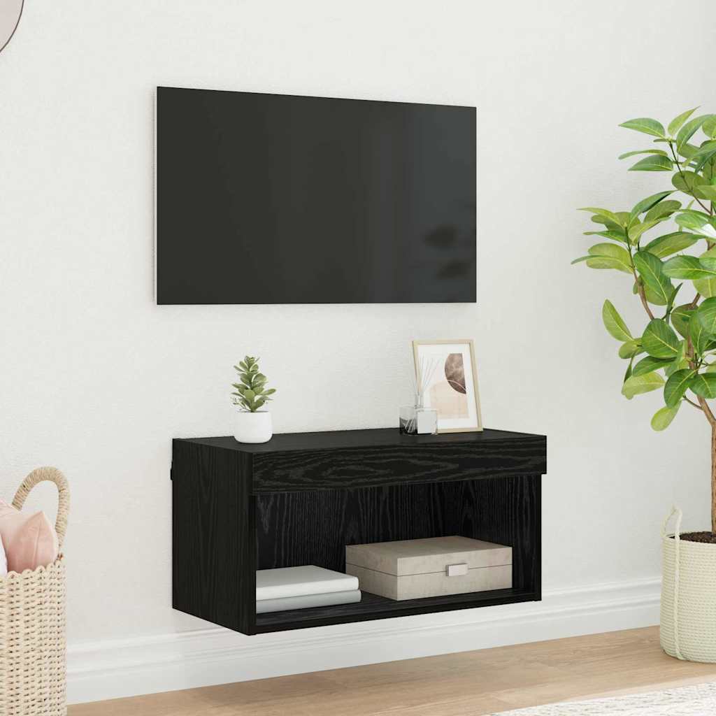 TV-Schrankset 60 x 30 x 30 cm Schwarz Eichen-Optik
