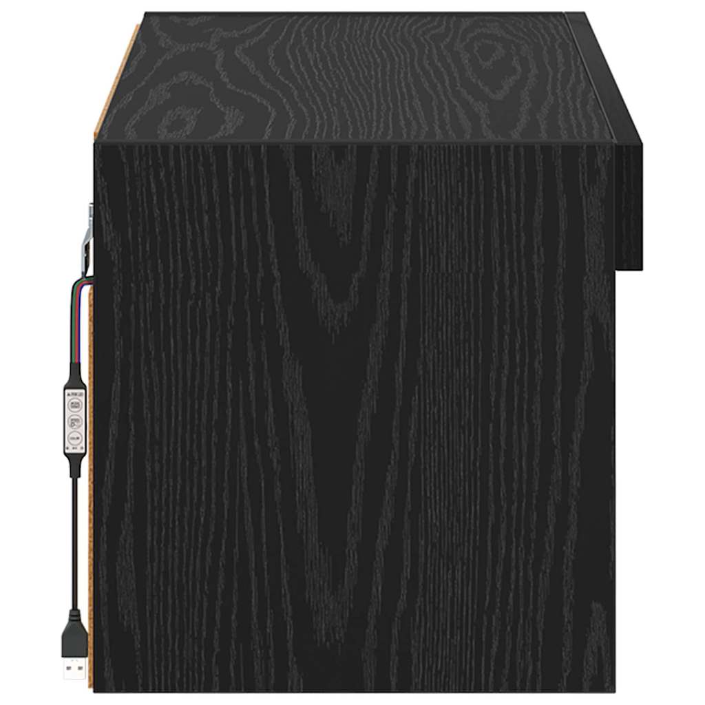 TV-Schrankset 60 x 30 x 30 cm Schwarz Eichen-Optik
