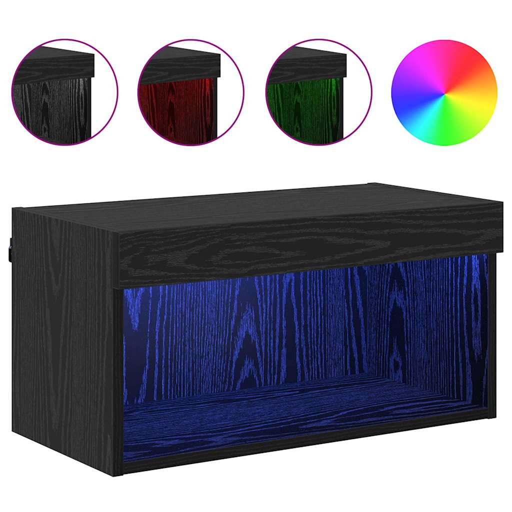 TV-Schrankset 60 x 30 x 30 cm Schwarz Eichen-Optik