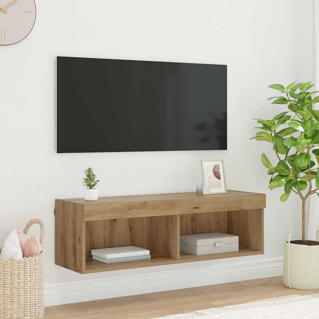 TV-Wandschrank 100 x 30 x 30 cm Artisan-Eiche Holzwerkstoff