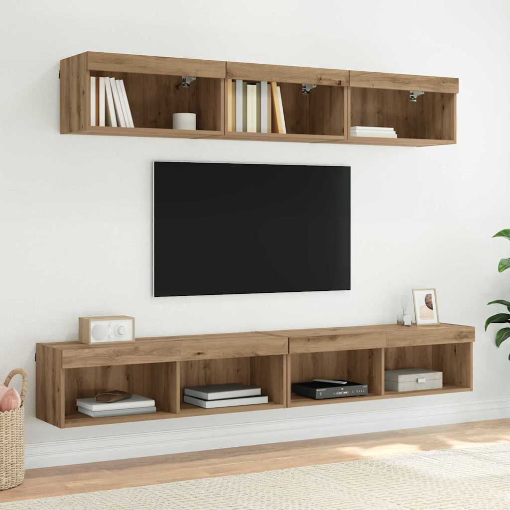 TV-Wandschrank 100 x 30 x 30 cm Artisan-Eiche Holzwerkstoff