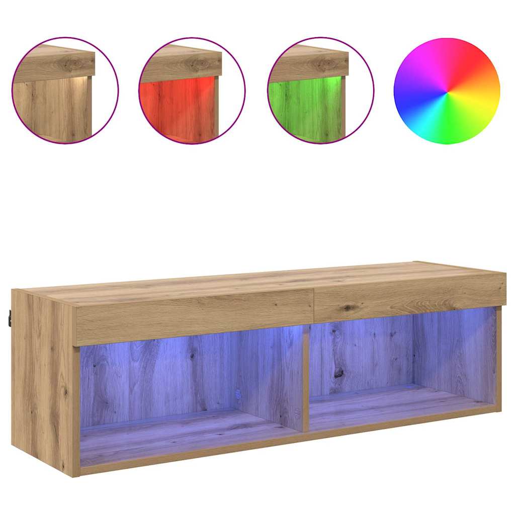 TV-Wandschrank 100 x 30 x 30 cm Artisan-Eiche Holzwerkstoff