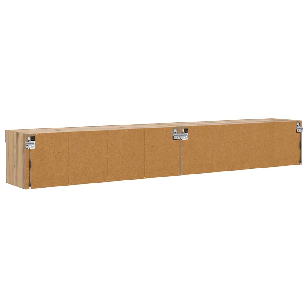 TV-Schrankset 2 stk. Artisan-Eiche Holzwerkstoff