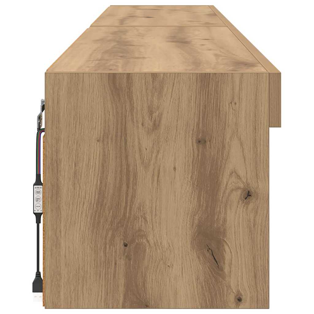 TV-Schrankset 2 stk. Artisan-Eiche Holzwerkstoff