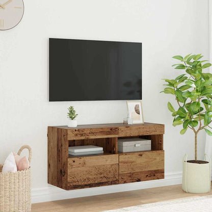 TV-Wandschrank 80 x 30 x 40 cm Altholz Holzwerkstoff