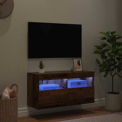 TV-Wandschrank 80 x 30 x 40 cm Altholz Holzwerkstoff