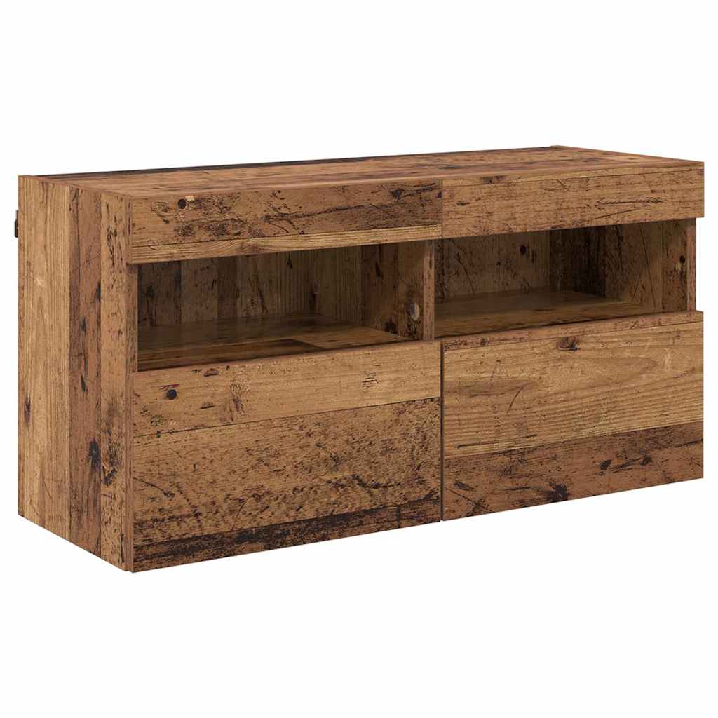 TV-Wandschrank 80 x 30 x 40 cm Altholz Holzwerkstoff