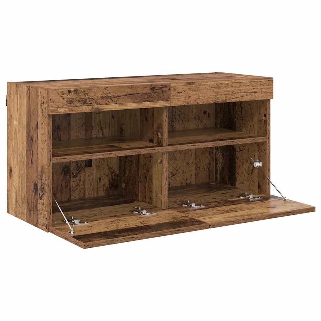 TV-Wandschrank 80 x 30 x 40 cm Altholz Holzwerkstoff