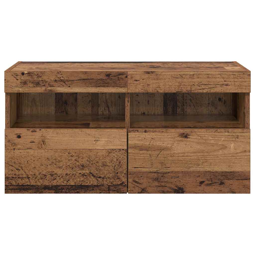 TV-Wandschrank 80 x 30 x 40 cm Altholz Holzwerkstoff
