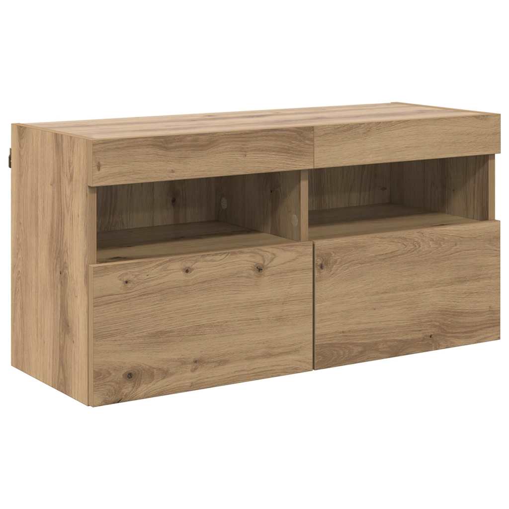 TV-Wandschrank 80 x 30 x 40 cm Artisan-Eiche Holzwerkstoff