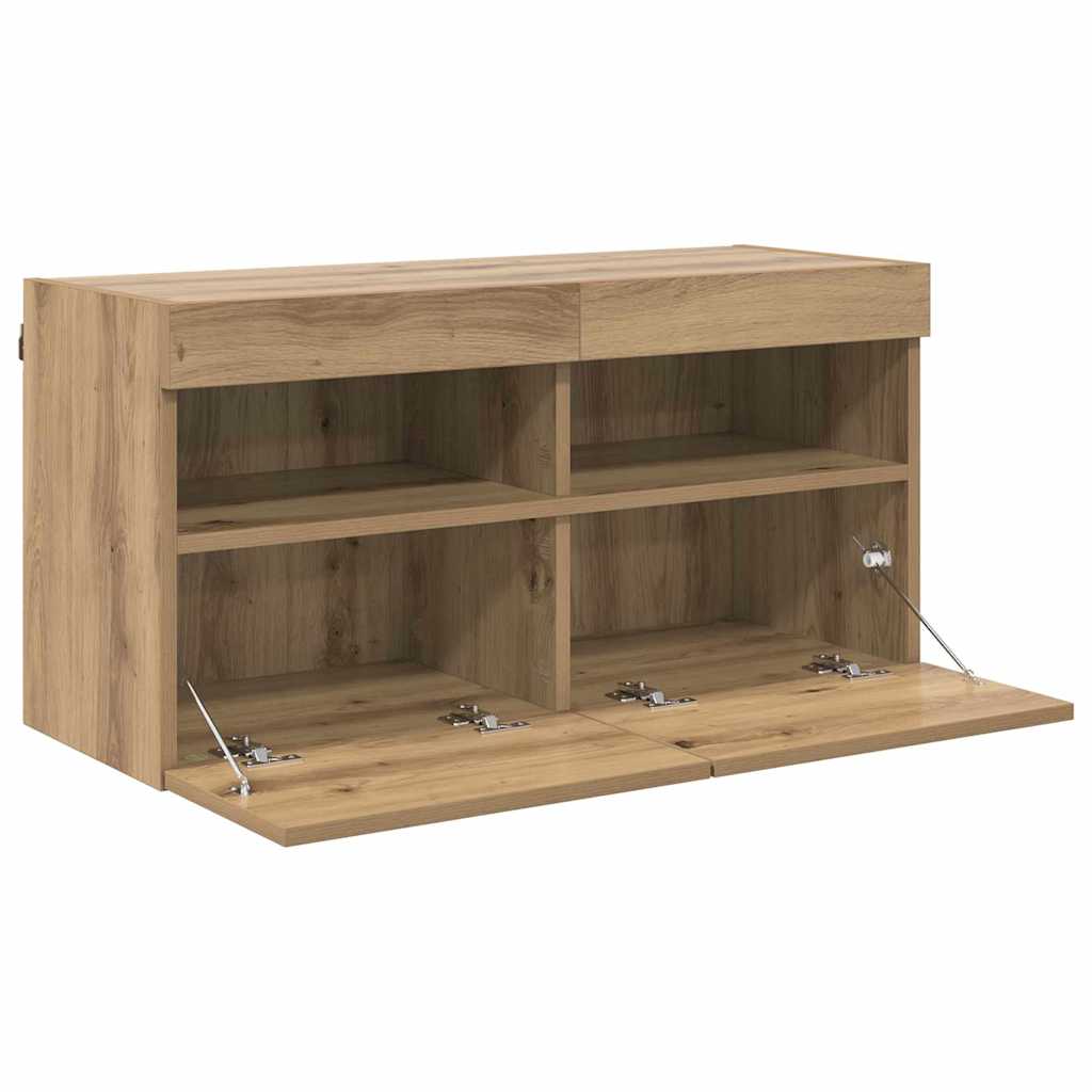 TV-Wandschrank 80 x 30 x 40 cm Artisan-Eiche Holzwerkstoff
