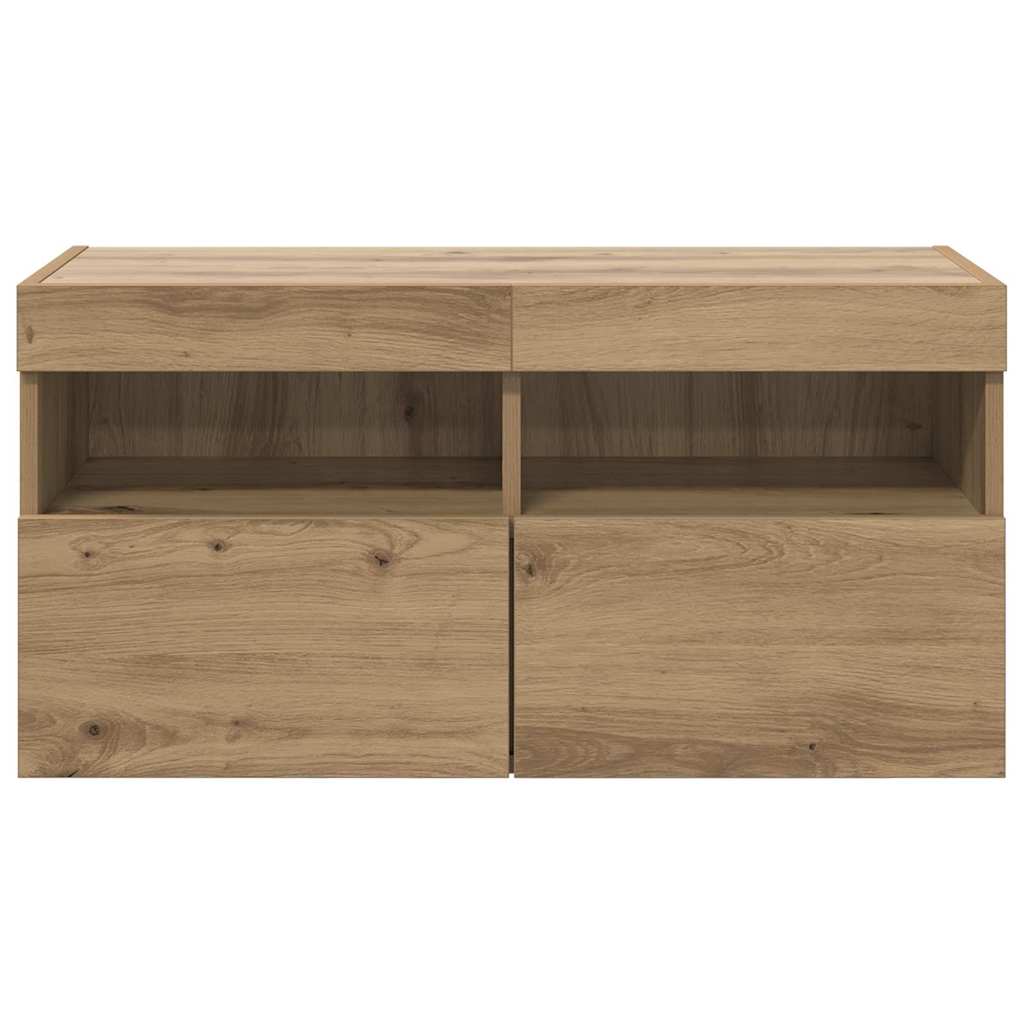 TV-Wandschrank 80 x 30 x 40 cm Artisan-Eiche Holzwerkstoff