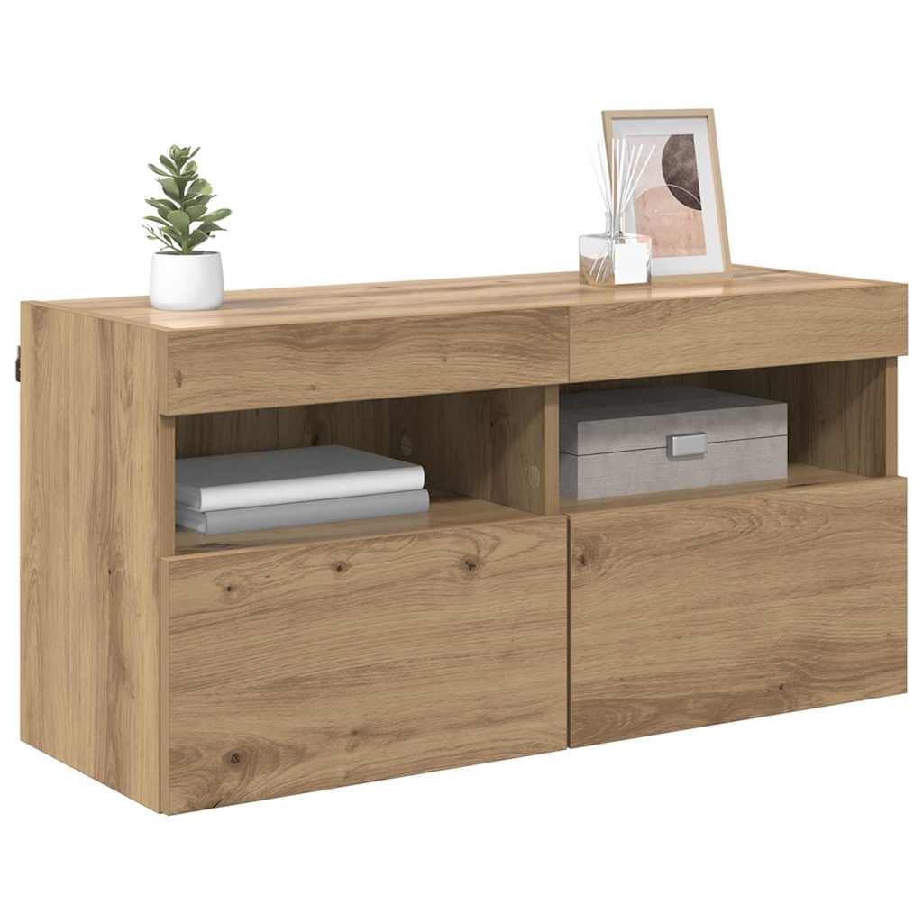 TV-Wandschrank 80 x 30 x 40 cm Artisan-Eiche Holzwerkstoff