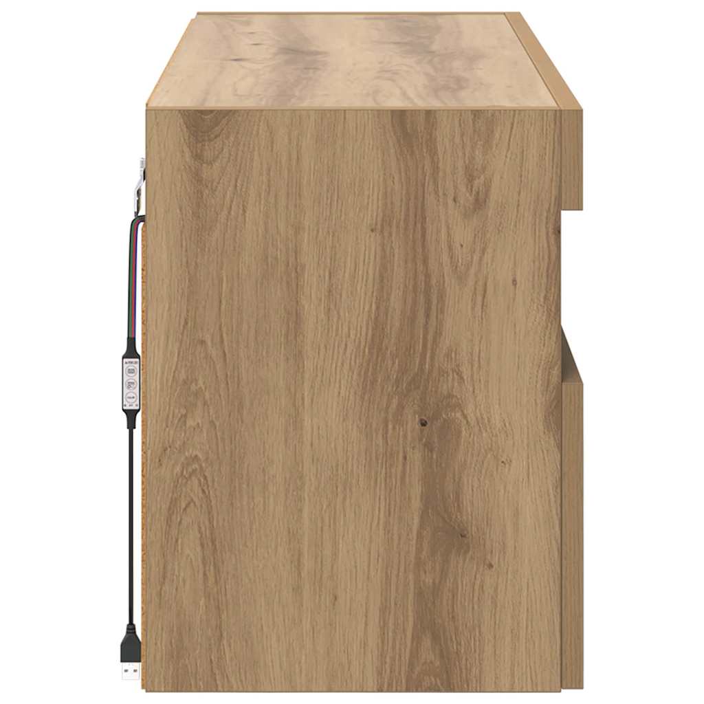 TV-Wandschrank 80 x 30 x 40 cm Artisan-Eiche Holzwerkstoff