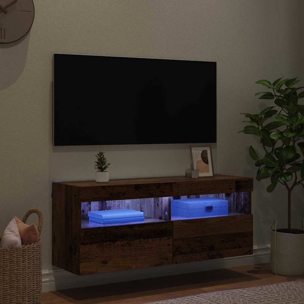 TV-Wandschrank 100 x 30 x 40 cm Altholz Holzwerkstoff