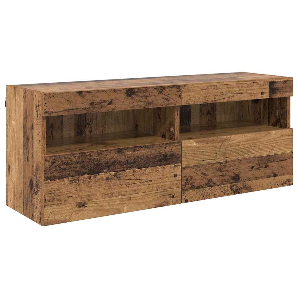 TV-Wandschrank 100 x 30 x 40 cm Altholz Holzwerkstoff